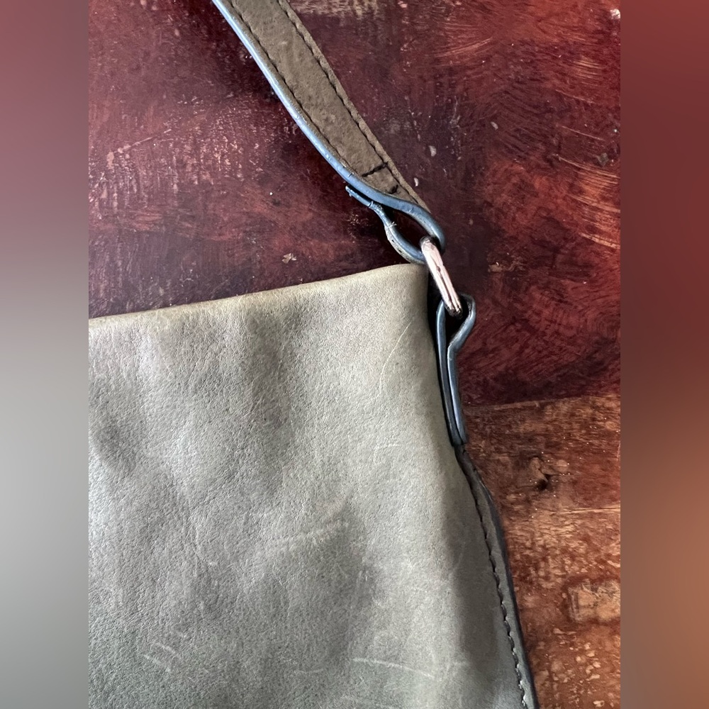 Elk Leather handbag green - Picture 5 of 9